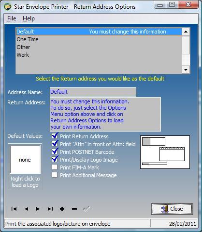 Address Options