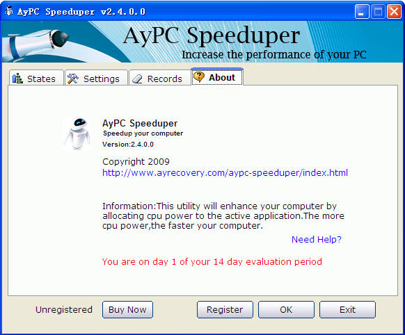 AyPC Speeduper - General view