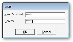 Initial prompt for admin password, be careful!