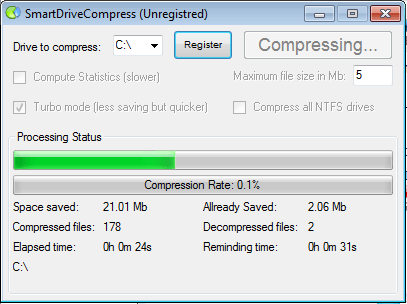 Compressing files