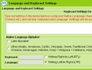 Language and Keyboard Settings