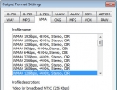 Output Format Settings