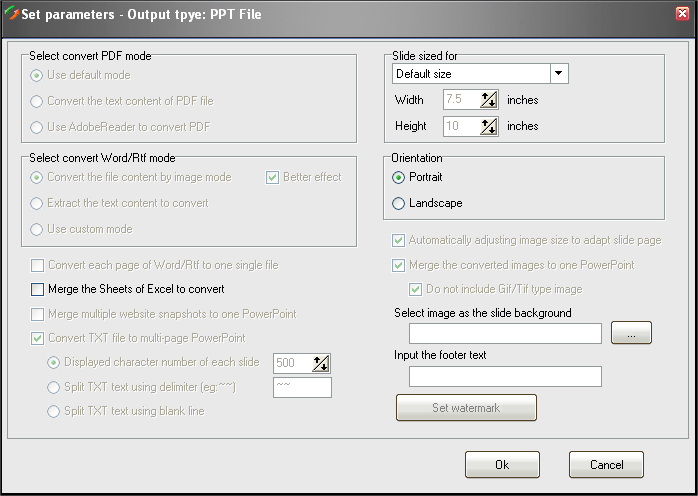 Configuration Panel