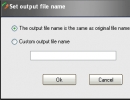 Output File Name Configuration