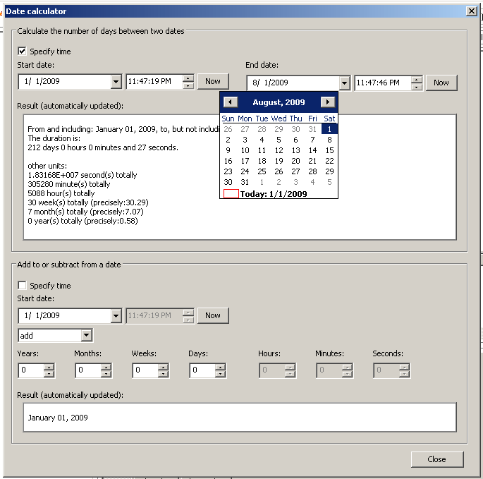 Date Calculator