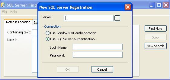 New SQL server registration