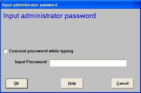 Configurations protected with a password