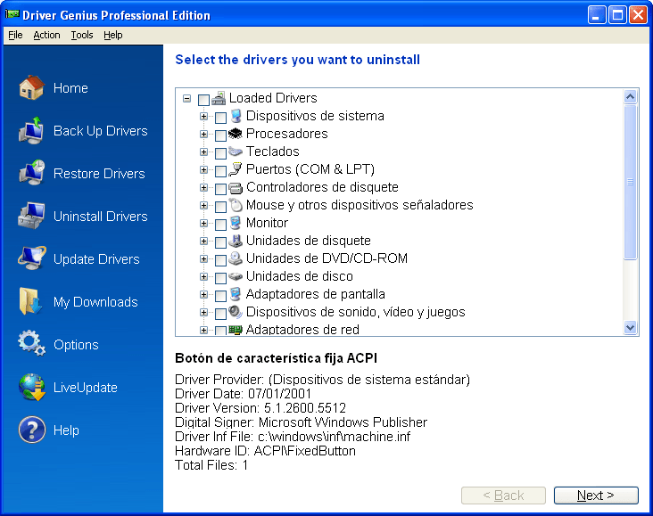 Uninstall manager is useful for uninstalling drivers with ease.
