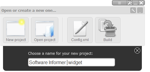 Creating a new project