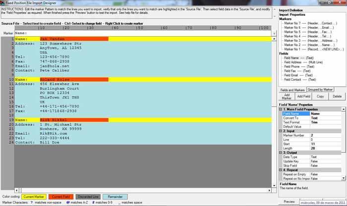 SQL output