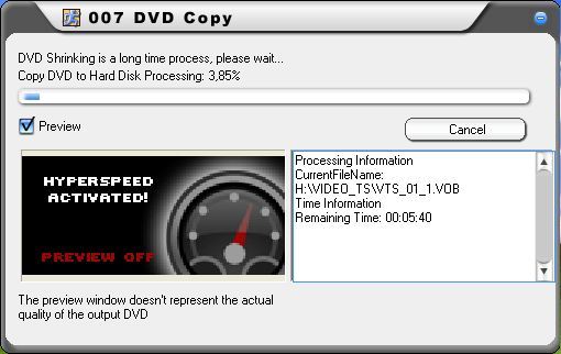 Copy DVD to hard disk