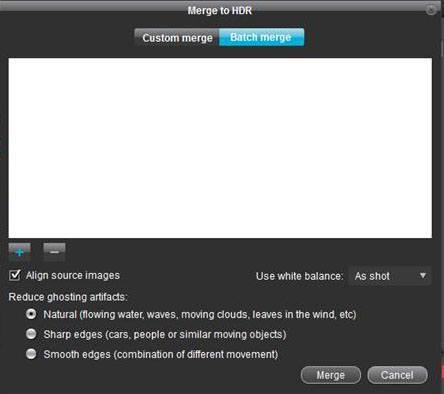 HDR merge