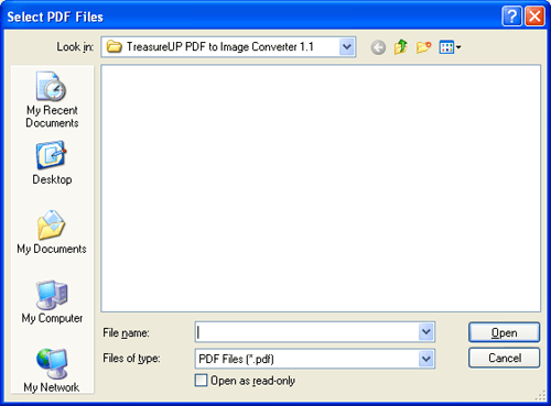 Add PDF Files Window