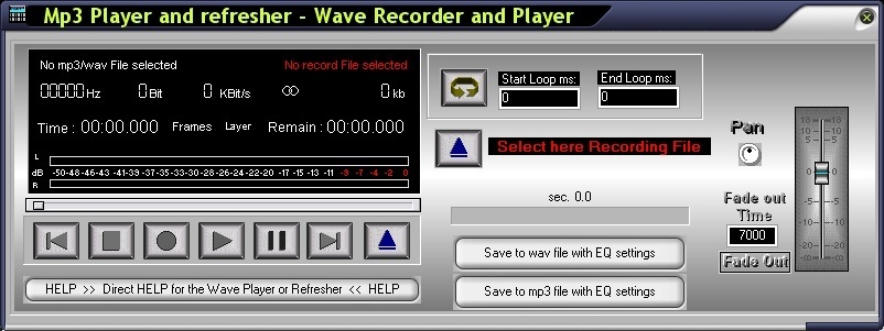 Audio Player and Recorder
