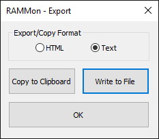 Exporting Options