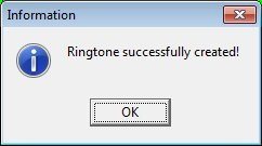 Ringtone Created