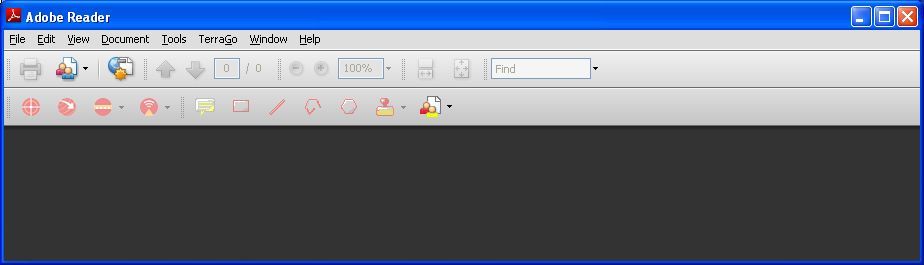 TerraGo Toolbar in Adobe Reader