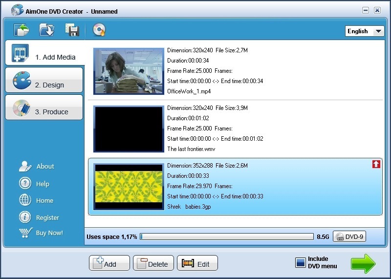 Selecting Videos for Your DVD