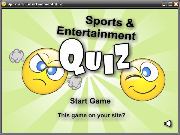Sports and Entertainment Quiz-Splash Screen