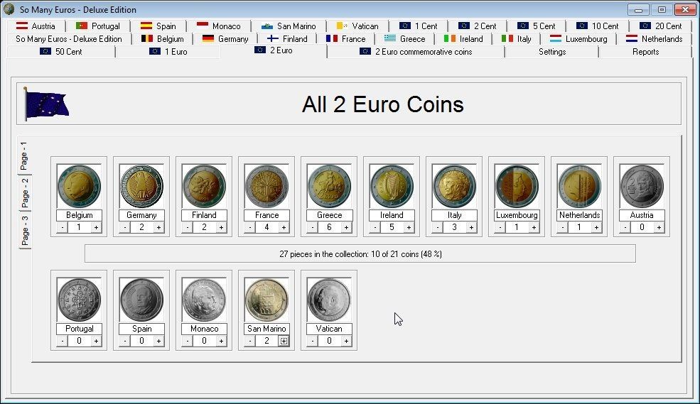 All 2 Euro Coins