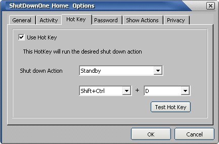 Hot key options