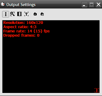 Output settings