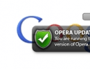Opera Update Checker notification.