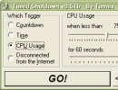 Schedule when to shutdown your computer by CPU usage