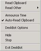 Right click Menu