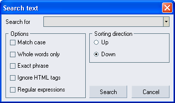 Search Text Window