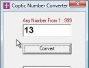 Coptic Number Converter.