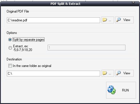PDF splitter