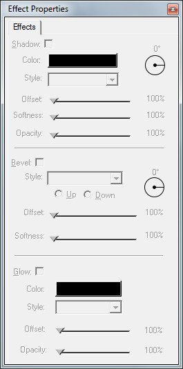 Effect Properties