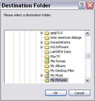Destination Folder