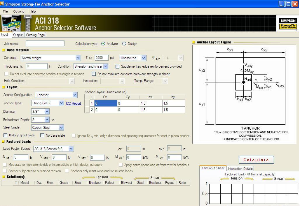 Anchor Selector - analysis and design of anchor solutions.