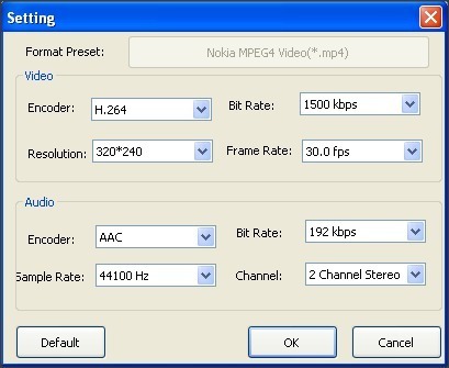 Audio and Video Parameter Configuration