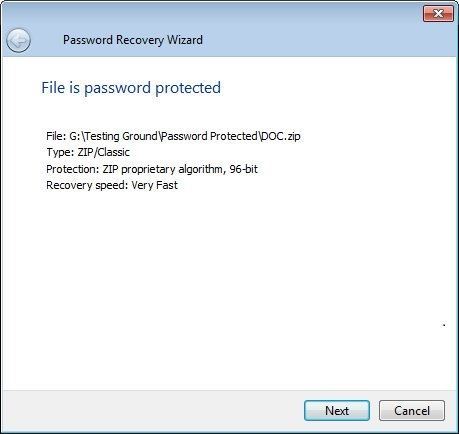 File is Password Protected