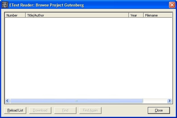 Project Gutenberg Browser