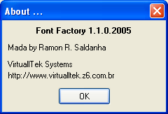 About font factory.