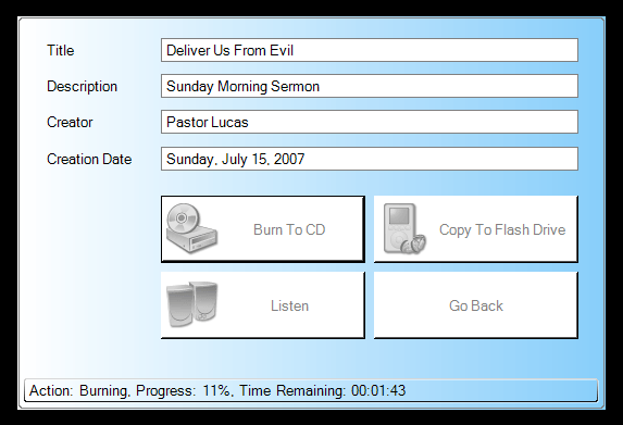 Main window