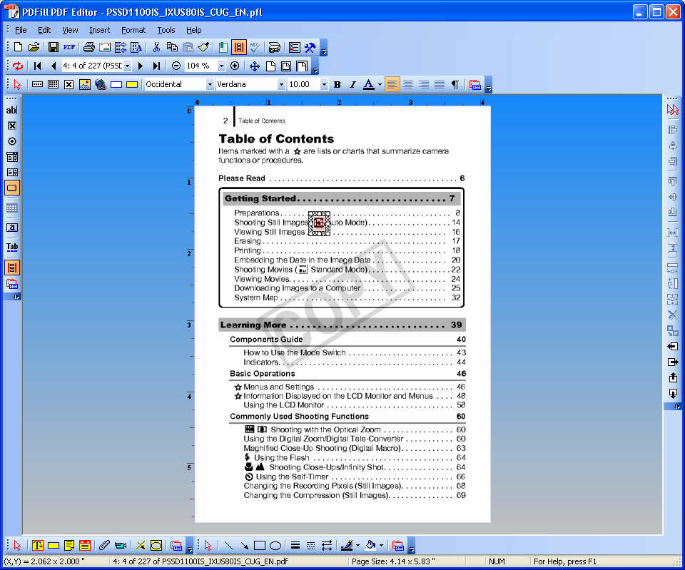 Editing An Existing PDF Document