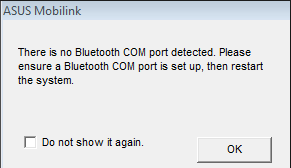 Bluetooth Connection Window
