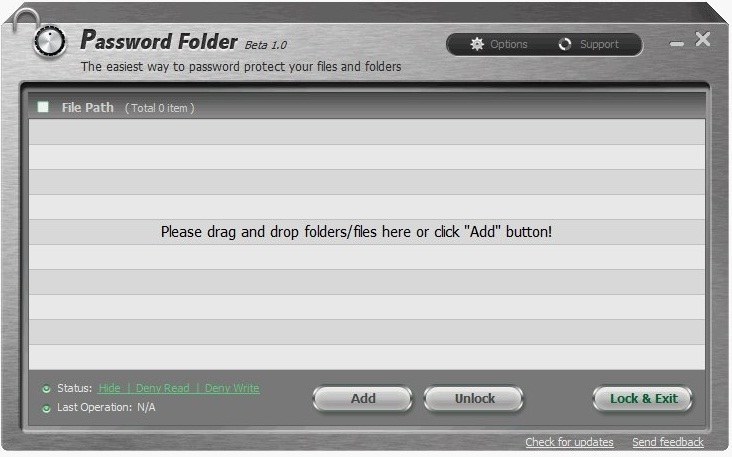 Selecting the Folders and Files