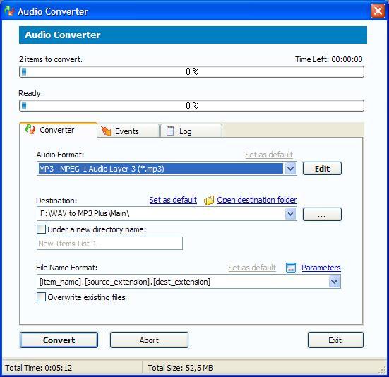 Conversion Settings