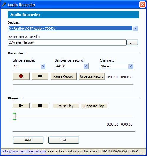 Audio Recording Tool