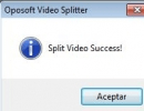 Split video success