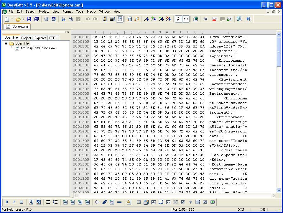 Hexadecimal Editor