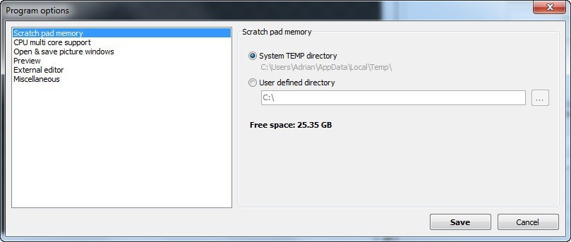 Scratch Pad Memory Options