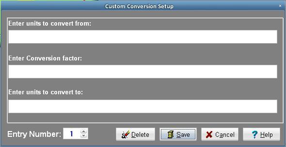 Custom Conversion Setup