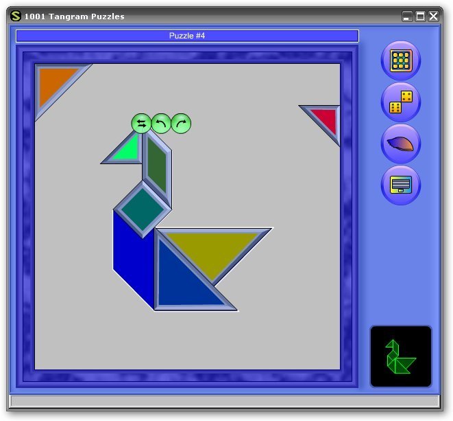 1001 Tangram puzzles-Solving the puzzle